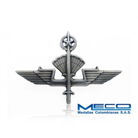 Distintivo Alas Salto Libre Experto Ejercito Nacional