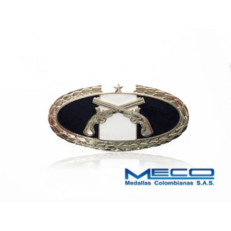 Distintivo PM Policia Militar 1 Estrella Ejercito Nacional