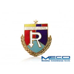 Distintivo Reserva Oficial 1 Estrella Ejercito Nacional