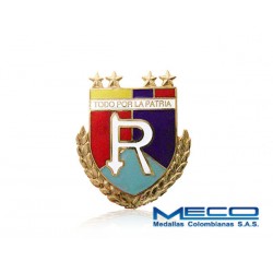 Distintivo Reserva Oficial 4 Estrellas Ejercito Nacional