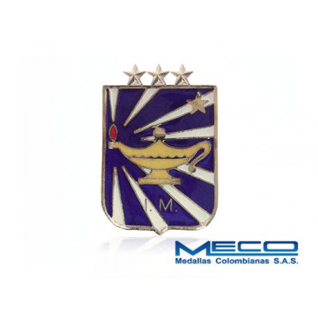 Distintivo IM Inteligencia Militar 3 Estrella Ejercito Nacional