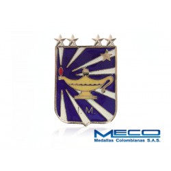 Distintivo IM Inteligencia Militar 4 Estrella Ejercito Nacional