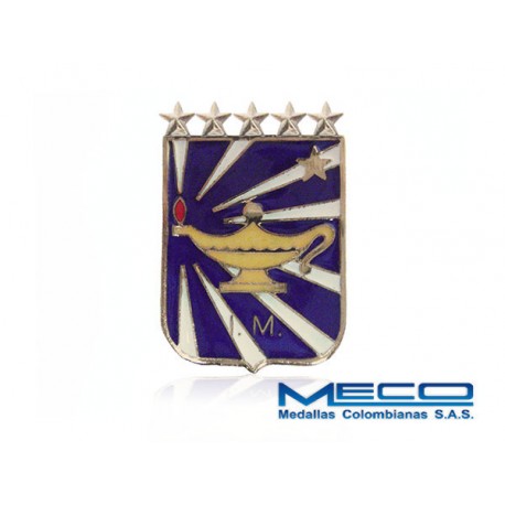 Distintivo IM Inteligencia Militar 5 Estrella Ejercito Nacional