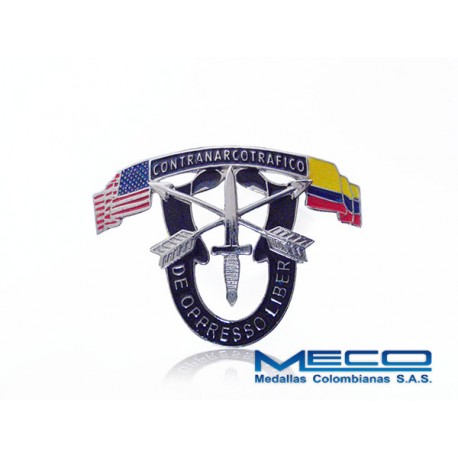 Distintivo Oppresso Liber Contranarcotrafico Ejercito Nacional