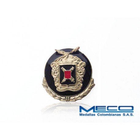 Distintivo Artilleria Suboficial con Laurel Ejercito Nacional