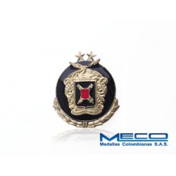 Distintivo Artilleria Suboficial 2 Estrellas con Laurel Ejercito Nacional