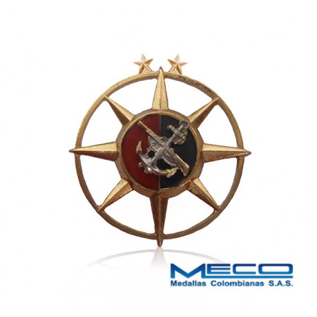 Distintivo Comando Infanteria de Marina 2 Estrellas