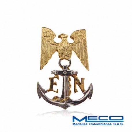 Distintivo Escudo Boina Escuela Naval Armada Nacional