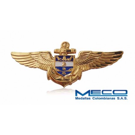 Distintivo Ala Aviacion Naval Armada Nacional