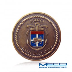 Moneda Fuerza Naval del caribe al Trabajo Bien Hecho Armada Nacional 