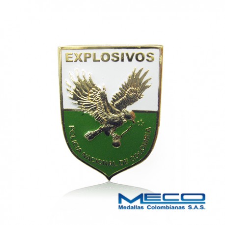 Distintivo Tecnico Profesional en Explosivos Policia Nacional