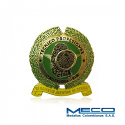 Distintivo Tecnico Profesional en Dactiloscopia Policia Nacional
