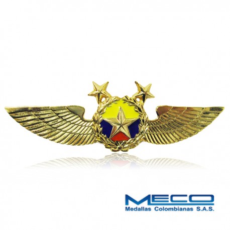 Alas Piloto 2 Estrellas Policia Nacional