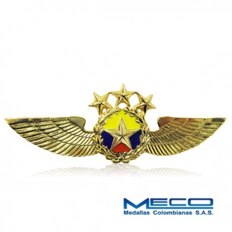Alas Piloto 3 Estrellas Policia Nacional