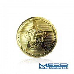 Boton Dorado Grande Policia Nacional