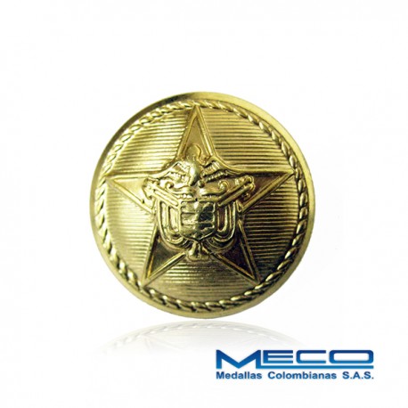 Boton Dorado Grande Policia Nacional