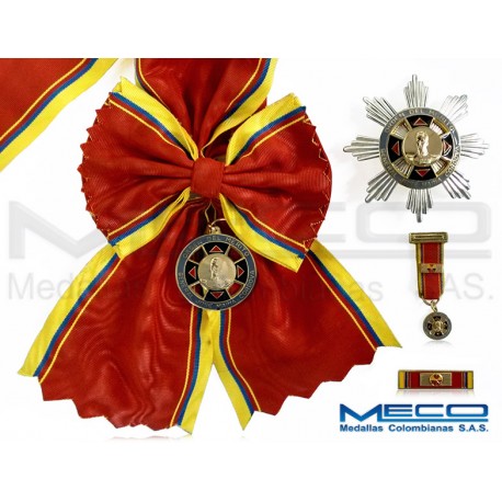 Medalla Orden Jose Maria Cordova Gran Cruz