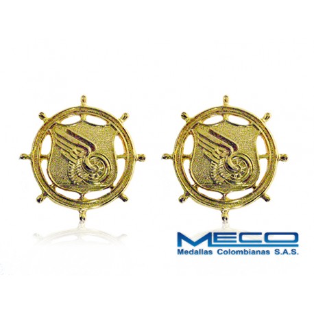 Par Insignias Transportes Ejercito Nacional